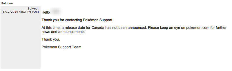Illustration for article titled Rumor - Canada Will Not Be Getting Pokemon OR/AS on WW Release